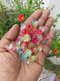 Mix colour small transparent flower beads (AB2071)