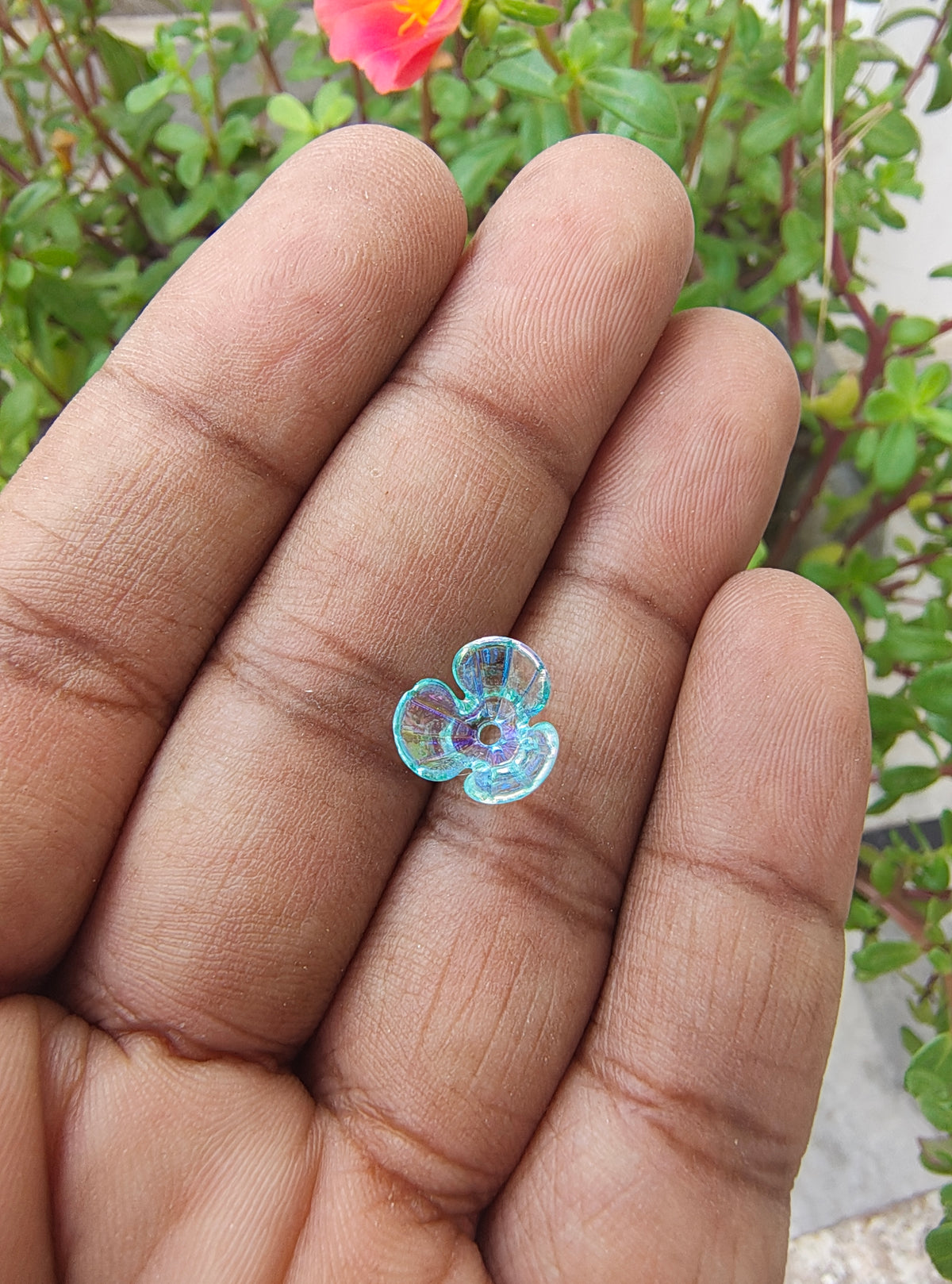 Mix colour small transparent flower beads (AB2071)