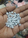 Round b/w alphabet beads (ALB4015)