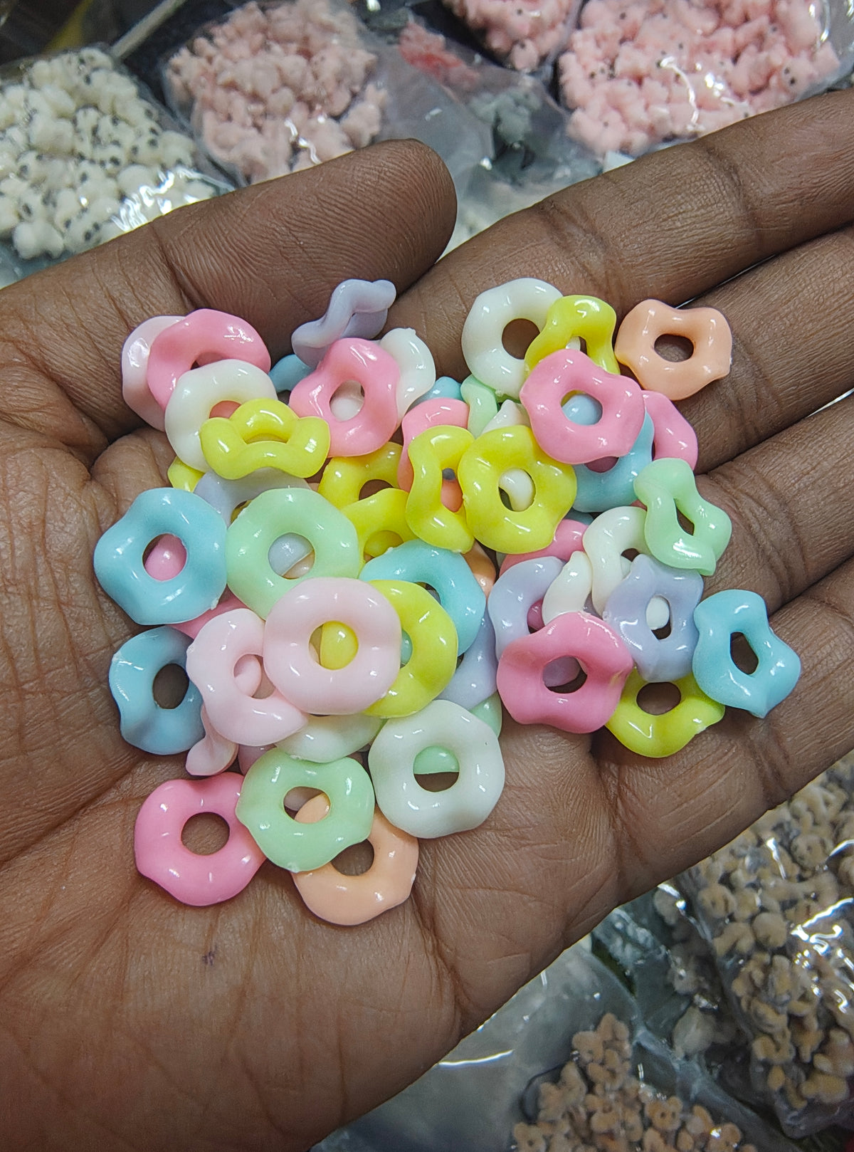 Wave round pastel beads ( PB8003 )