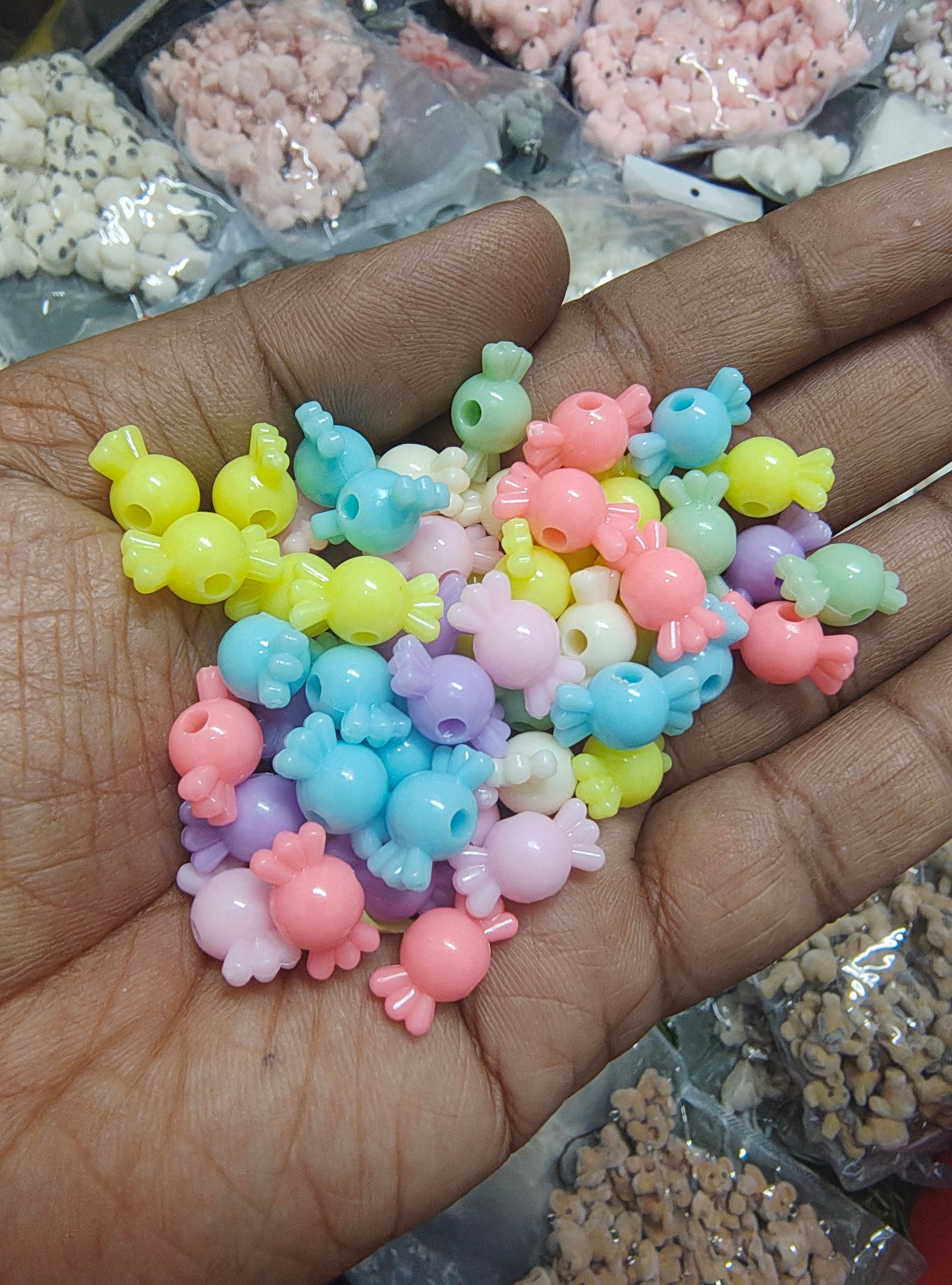 Toffee pastel beads