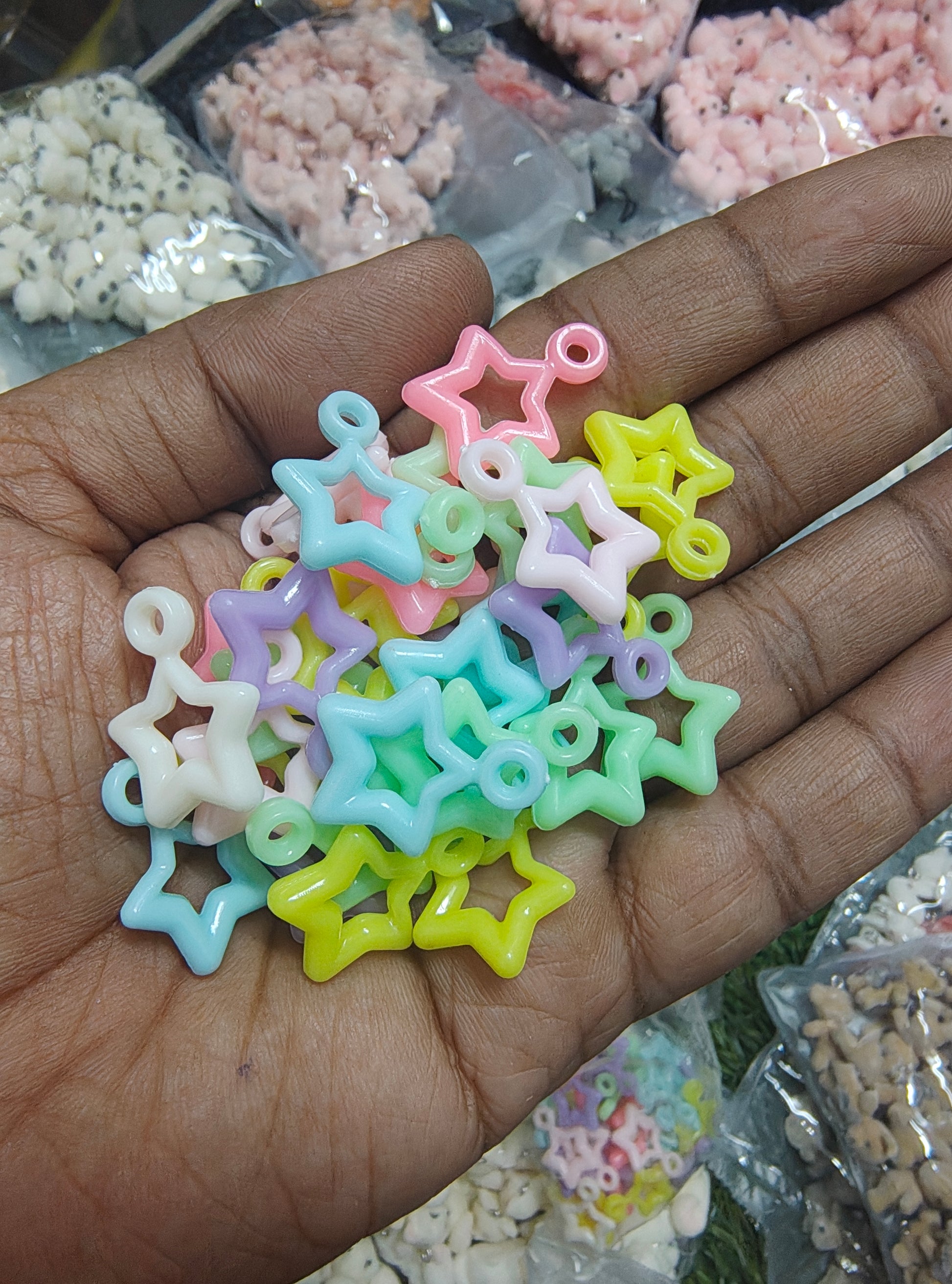 Pastel star charm