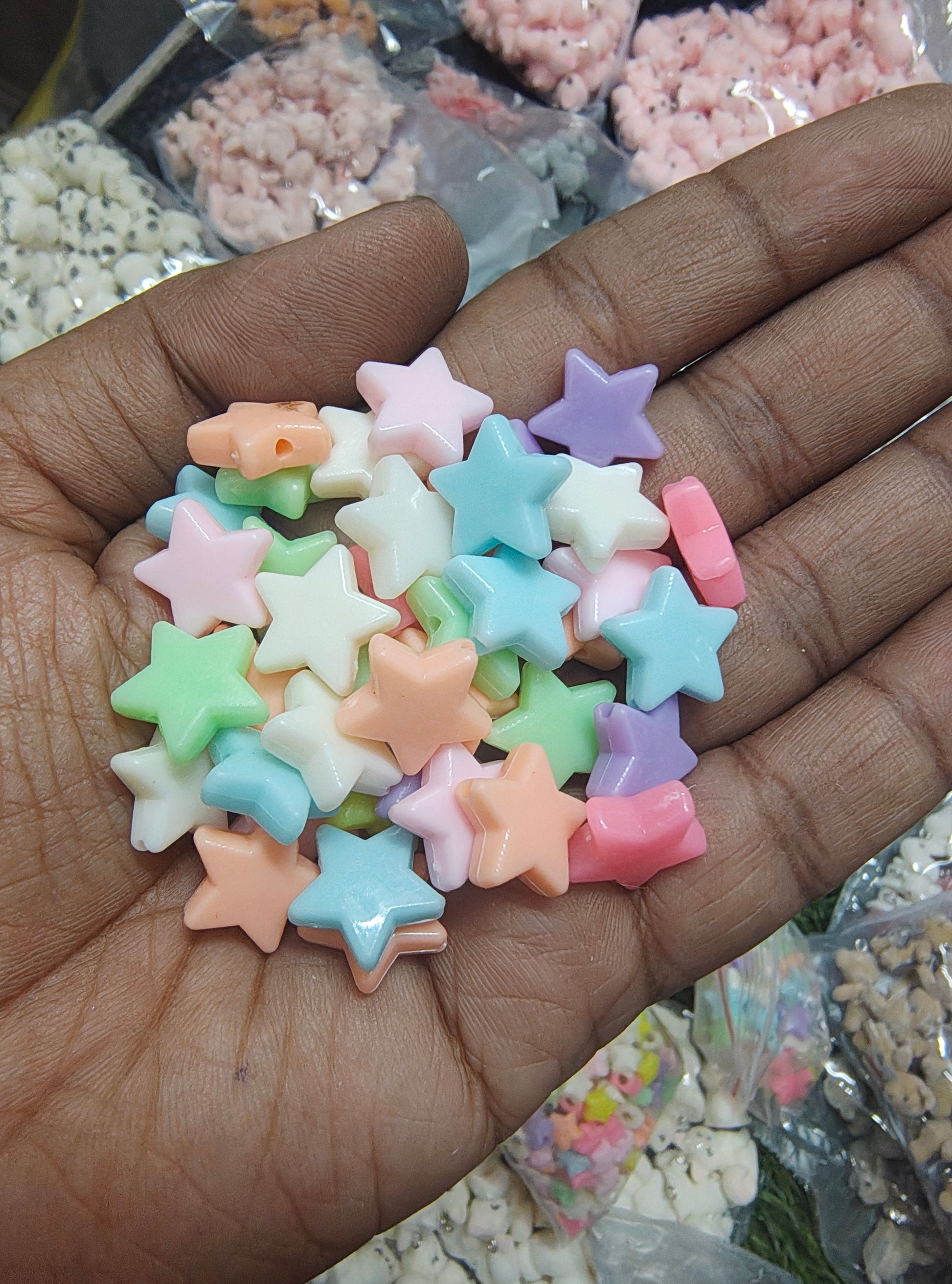 Star pastel beads