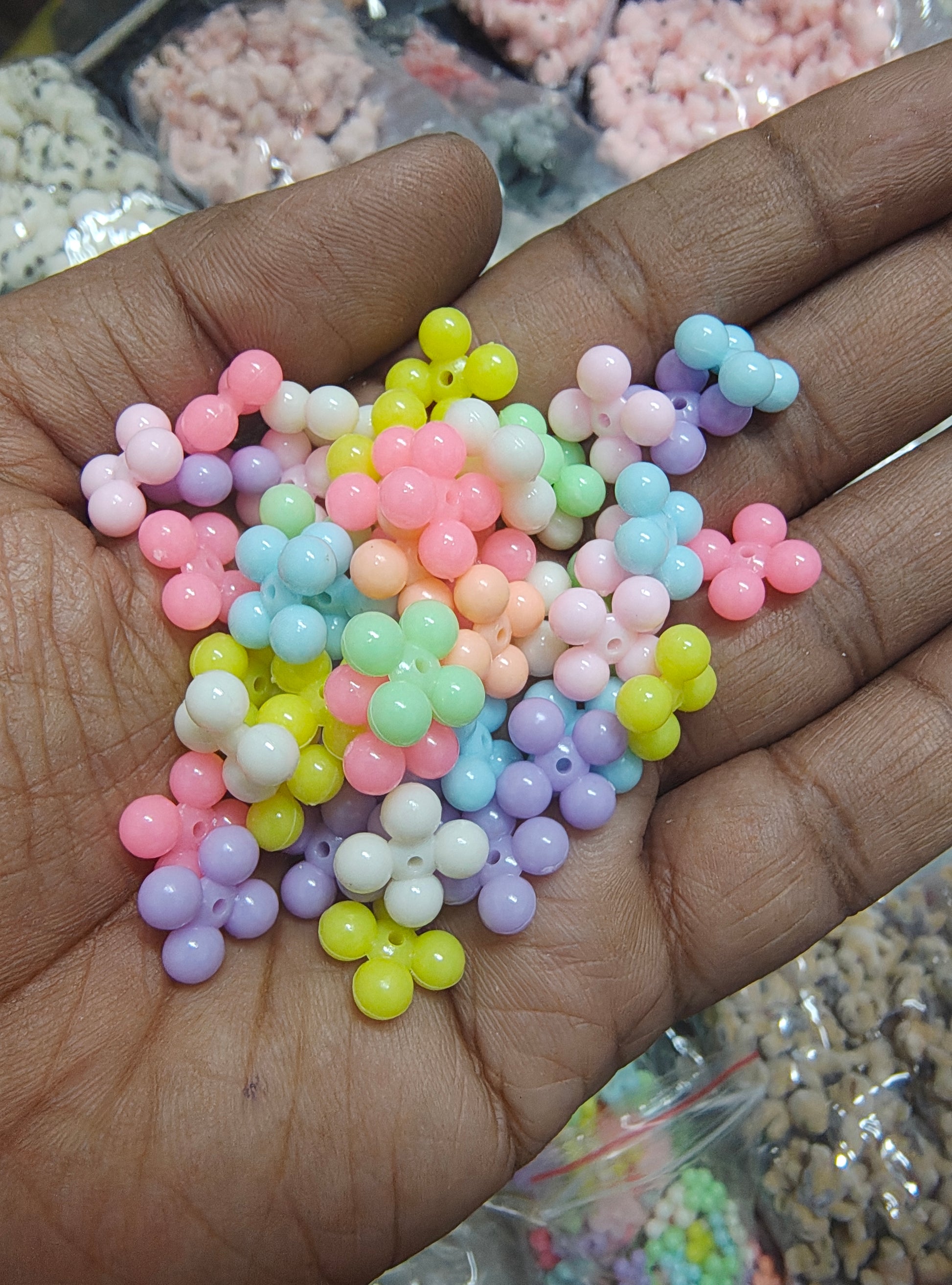 Bubble pastel beads