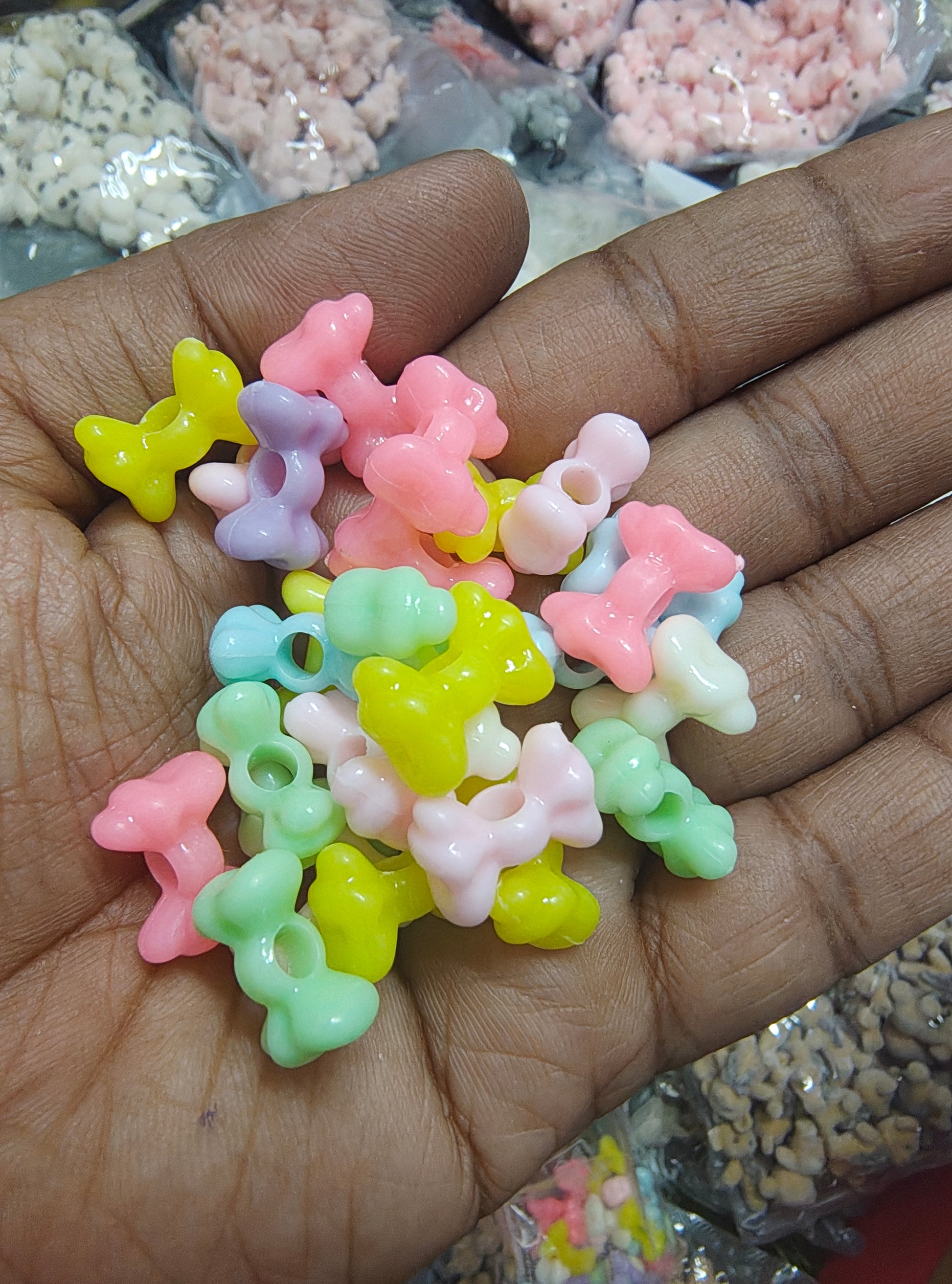 Pastel bow beads type 3