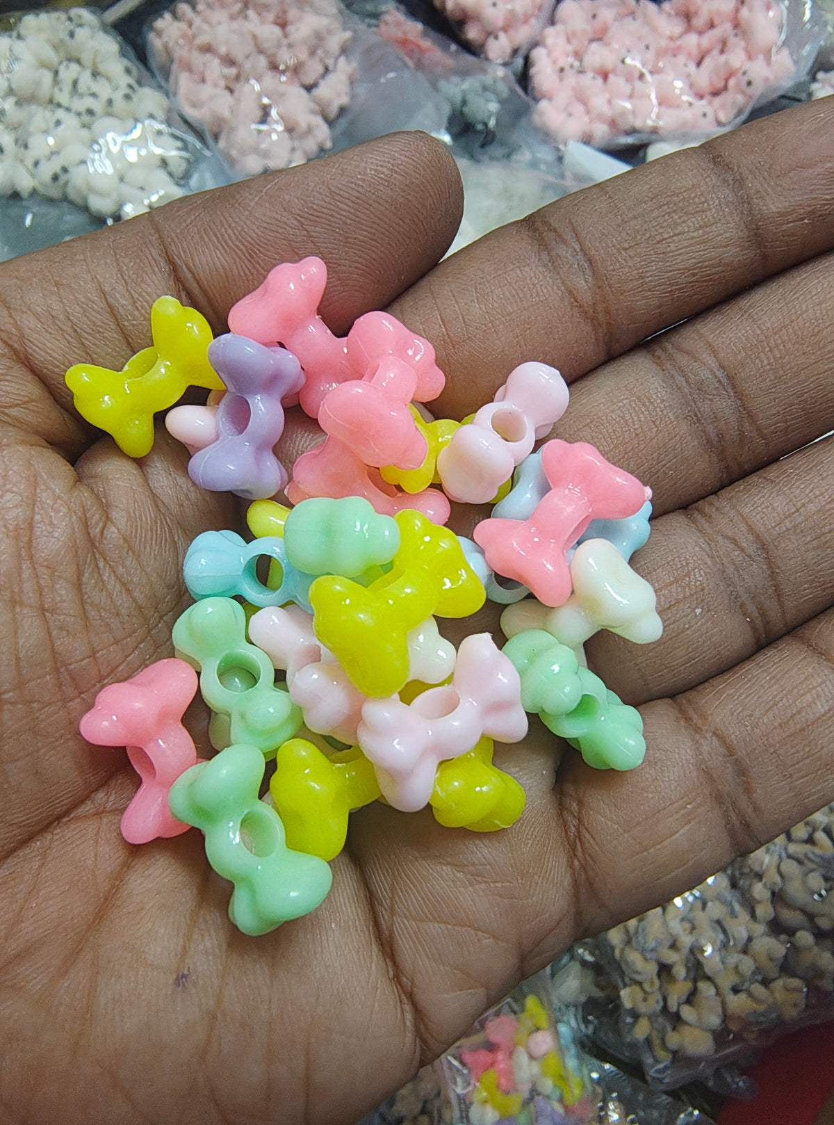 Pastel bow beads type 3 ( PB8015 )