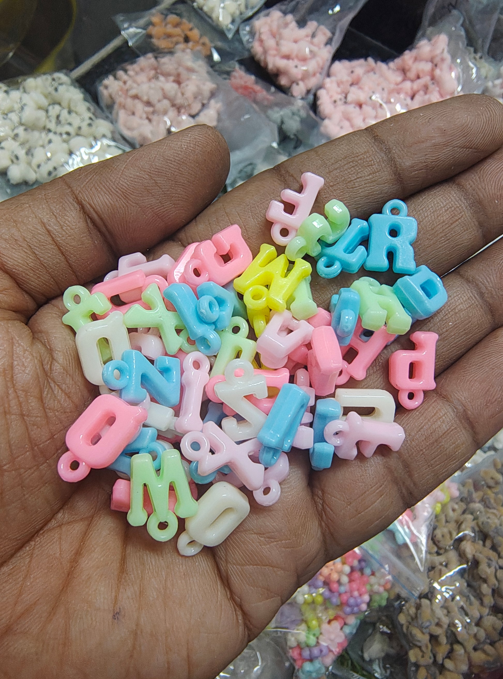 Pastel alphabet letters