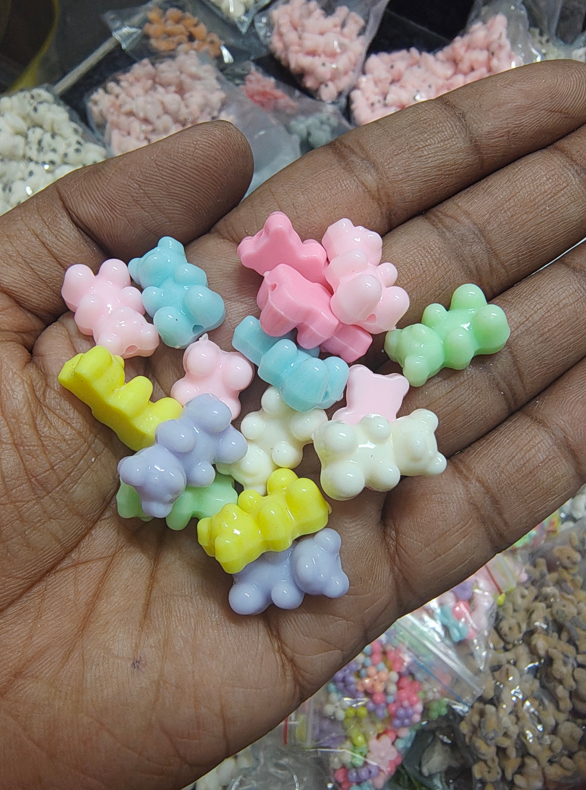 Pastel taddy beads