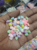 6mm pastel heart beads ( PB8023 )