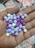 8mm round purple shade beads ( PB8025 )