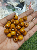14mm brown wooden beads ( WB1002 )