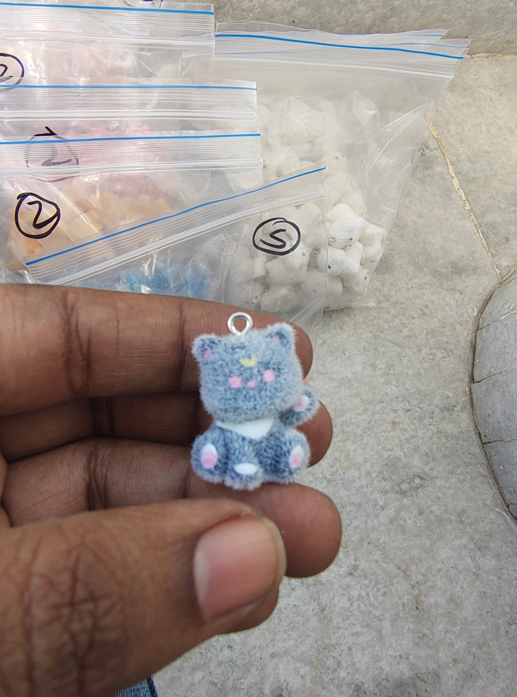 Kitty fur charm