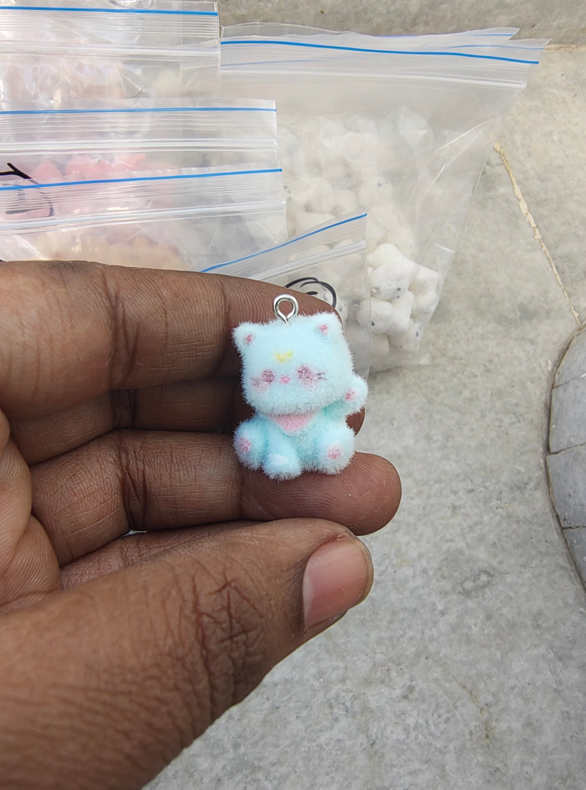 Kitty fur charm