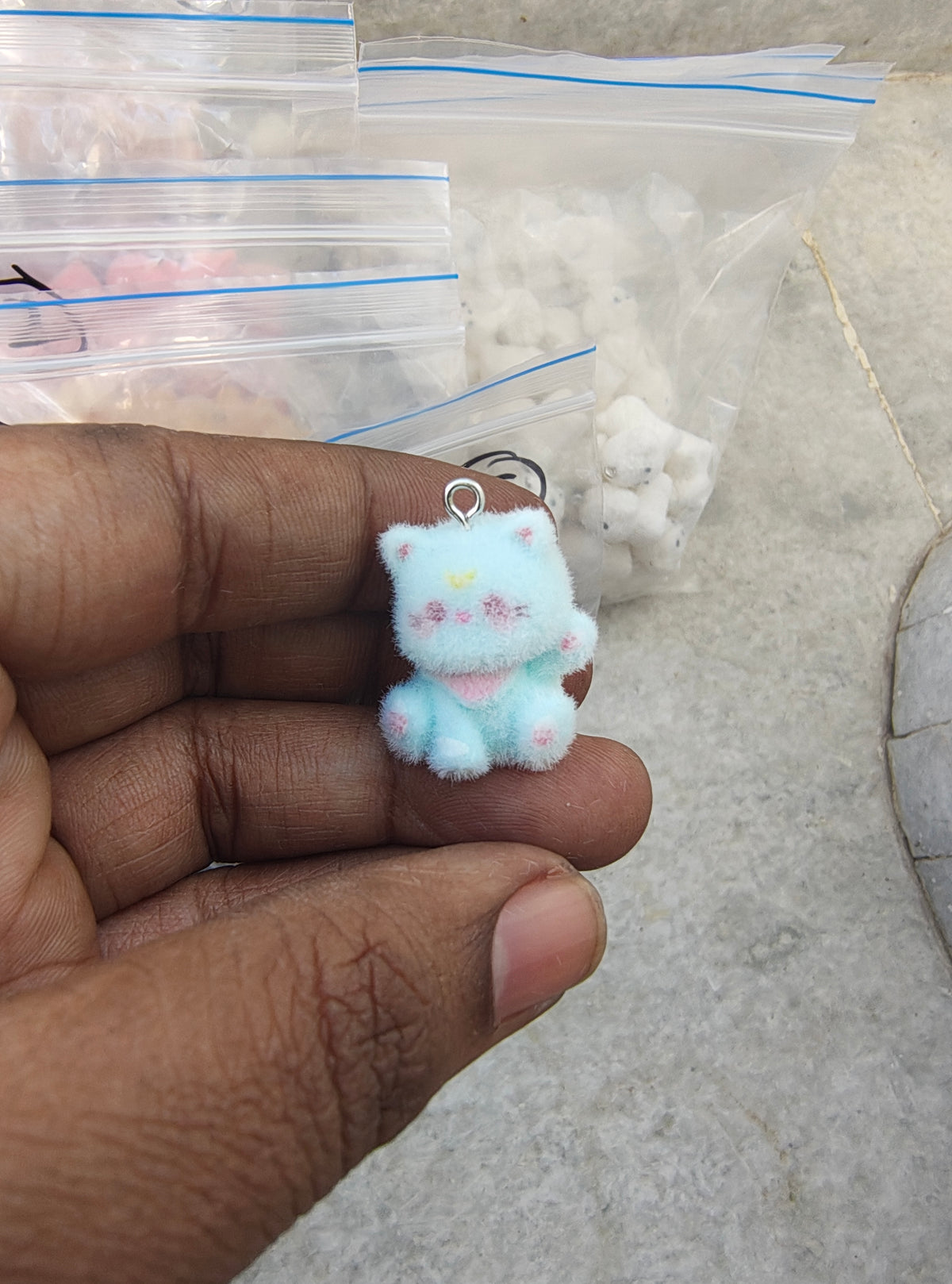 Kitty fur charm ( 3DC1018 )