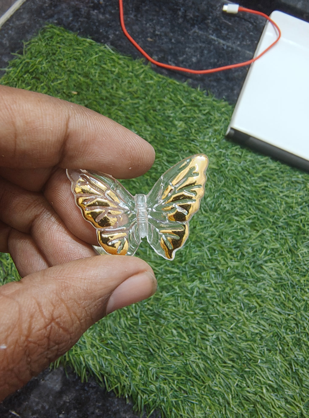 Acrylic golden shade butterfly (AB2076)