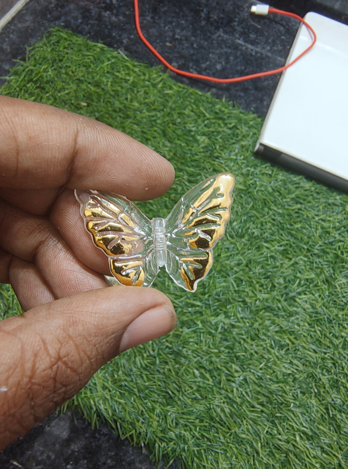 Acrylic golden shade butterfly (AB2076)