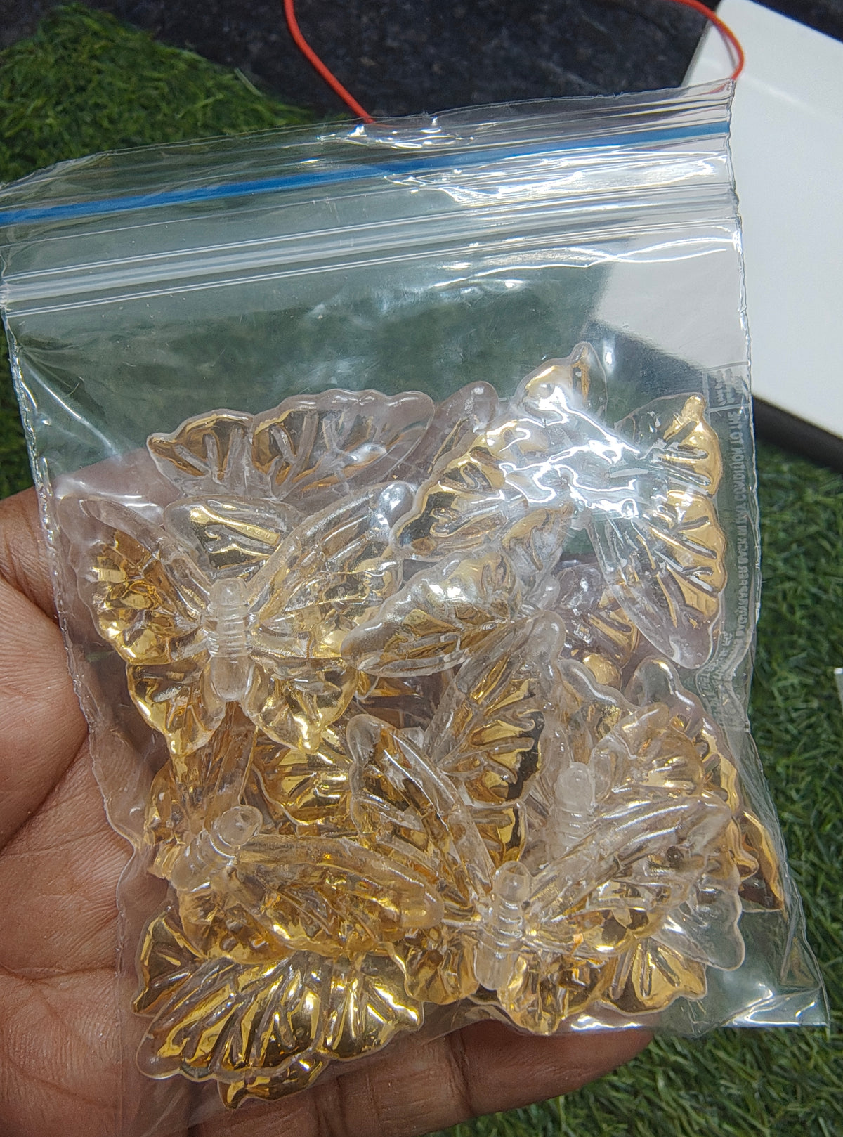 Acrylic golden shade butterfly (AB2076)