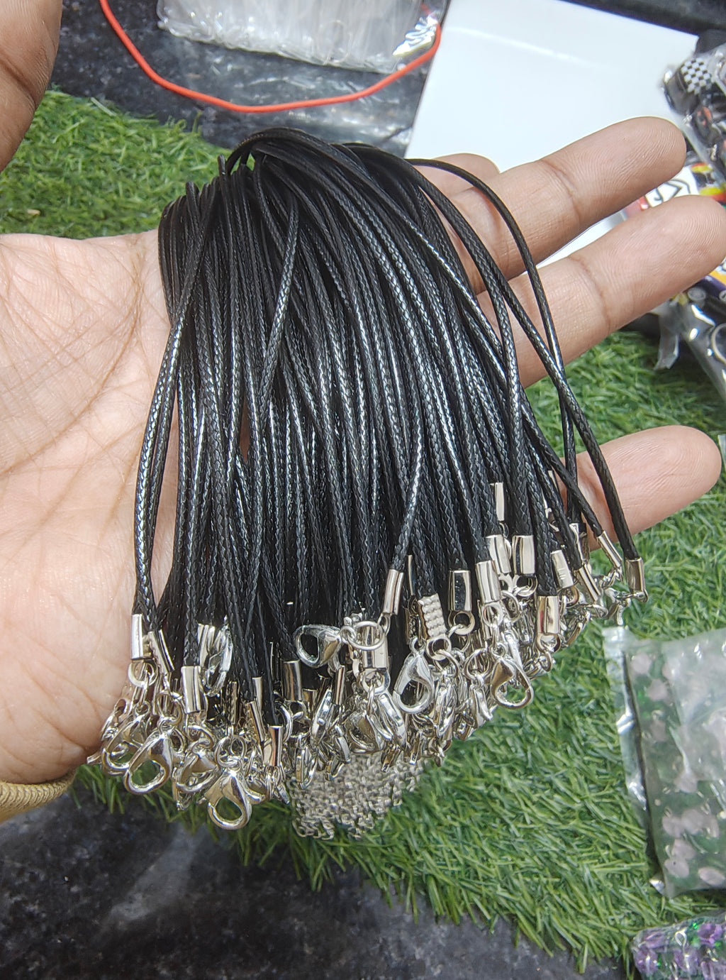 Black necklace cord