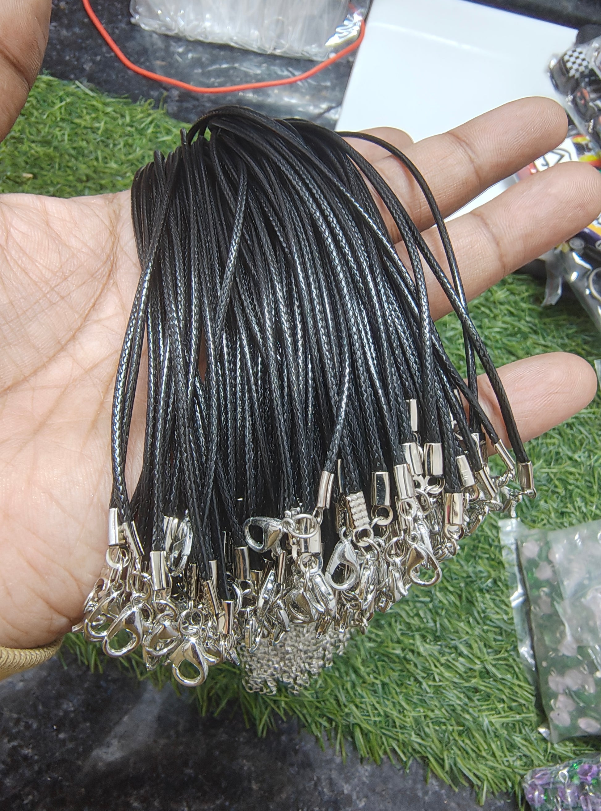 Black necklace cord