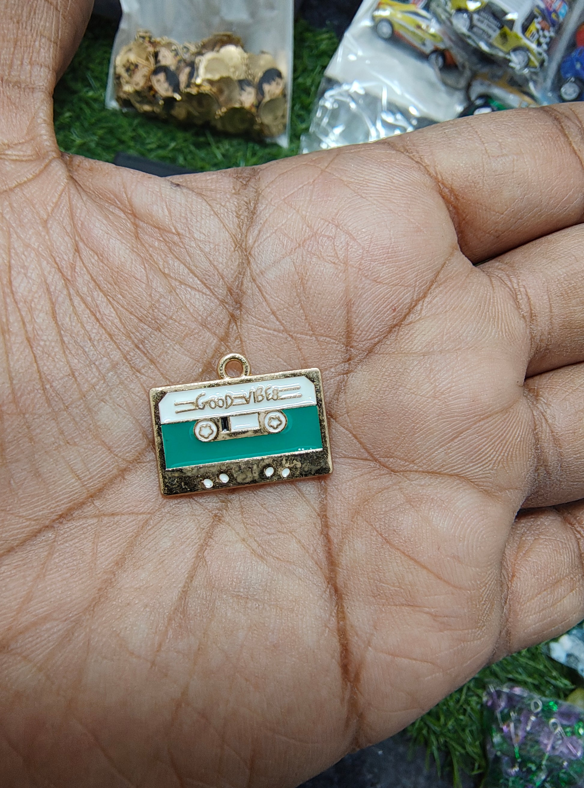 Tap/ recorder enamal charm