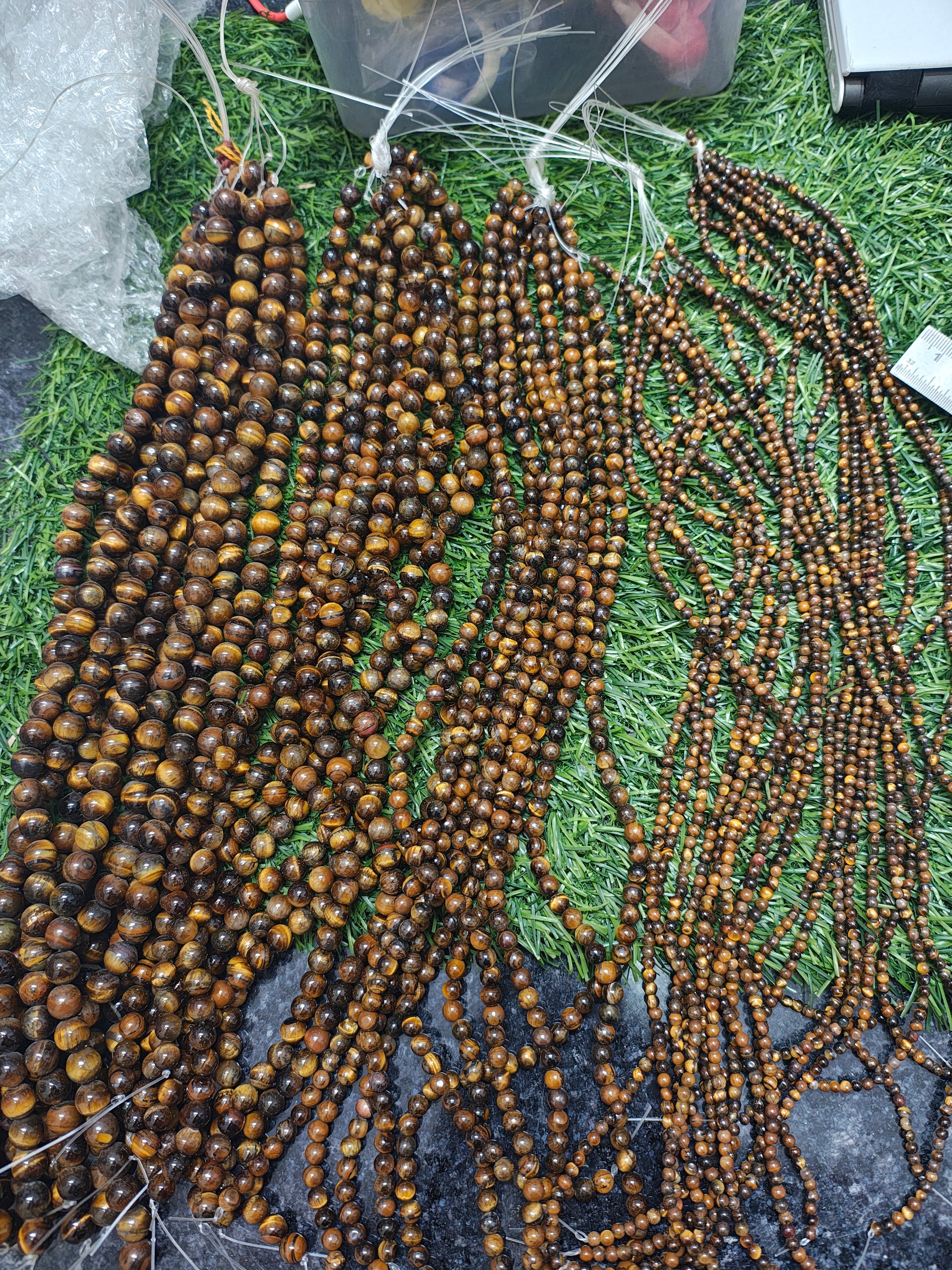 Tiger eye real stone beads