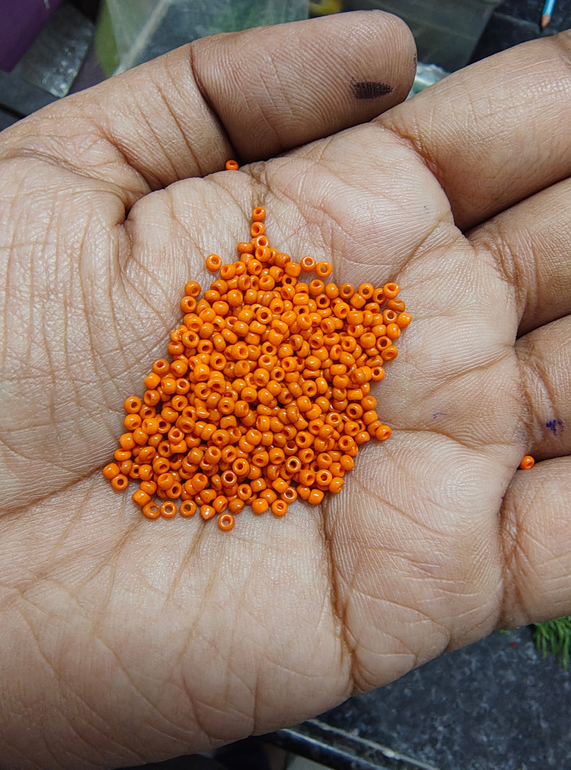 2mm opaque seed beads