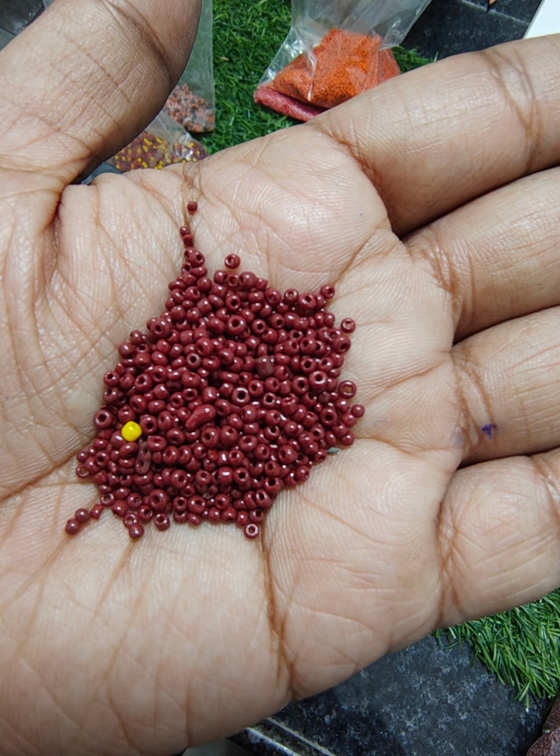 2mm opaque seed beads