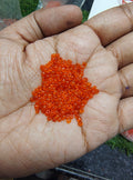 2.5mm dark orange seed beads ( SB6013 )