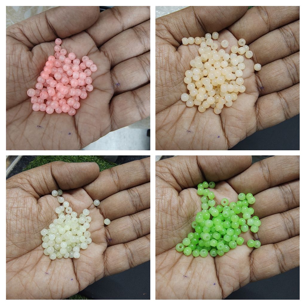 4mm glass jelly beads ( GB4008 )