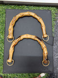 Wooden shade acrylic purse handle (BA1017)