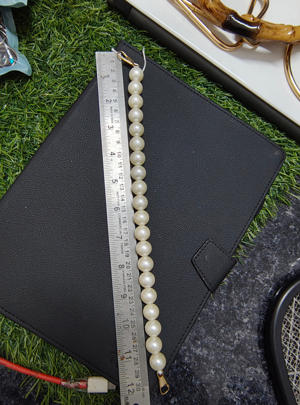 Pearl purse handle (BA1014)