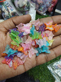 Mix colour transparent butterfly beads (AB2081)