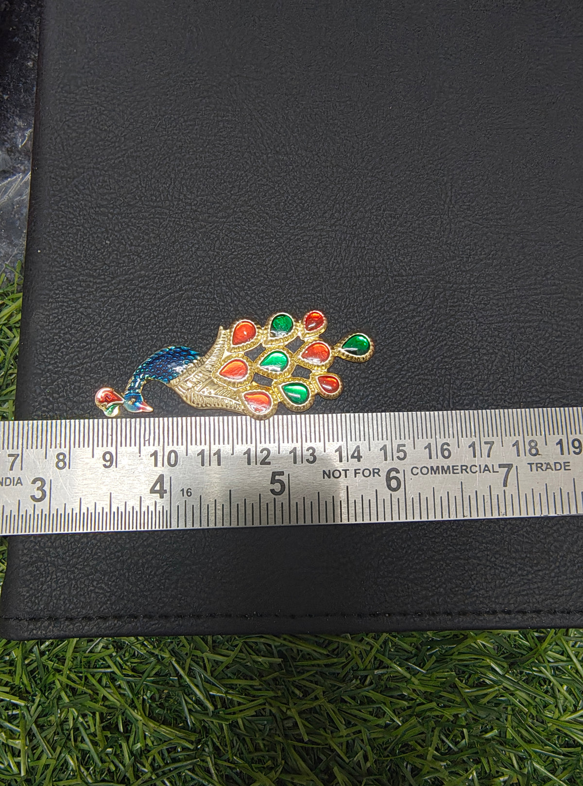 Light weight metal colour peacock charm ( MTC7029 )