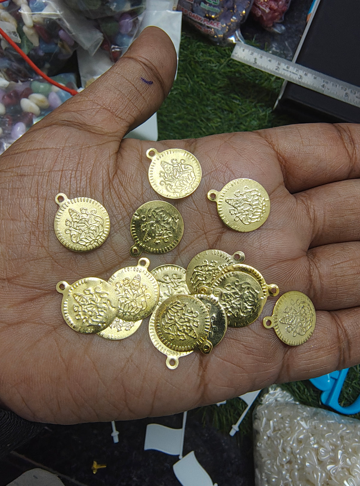 Light weight laxmiji metal charms ( MTC7030 )