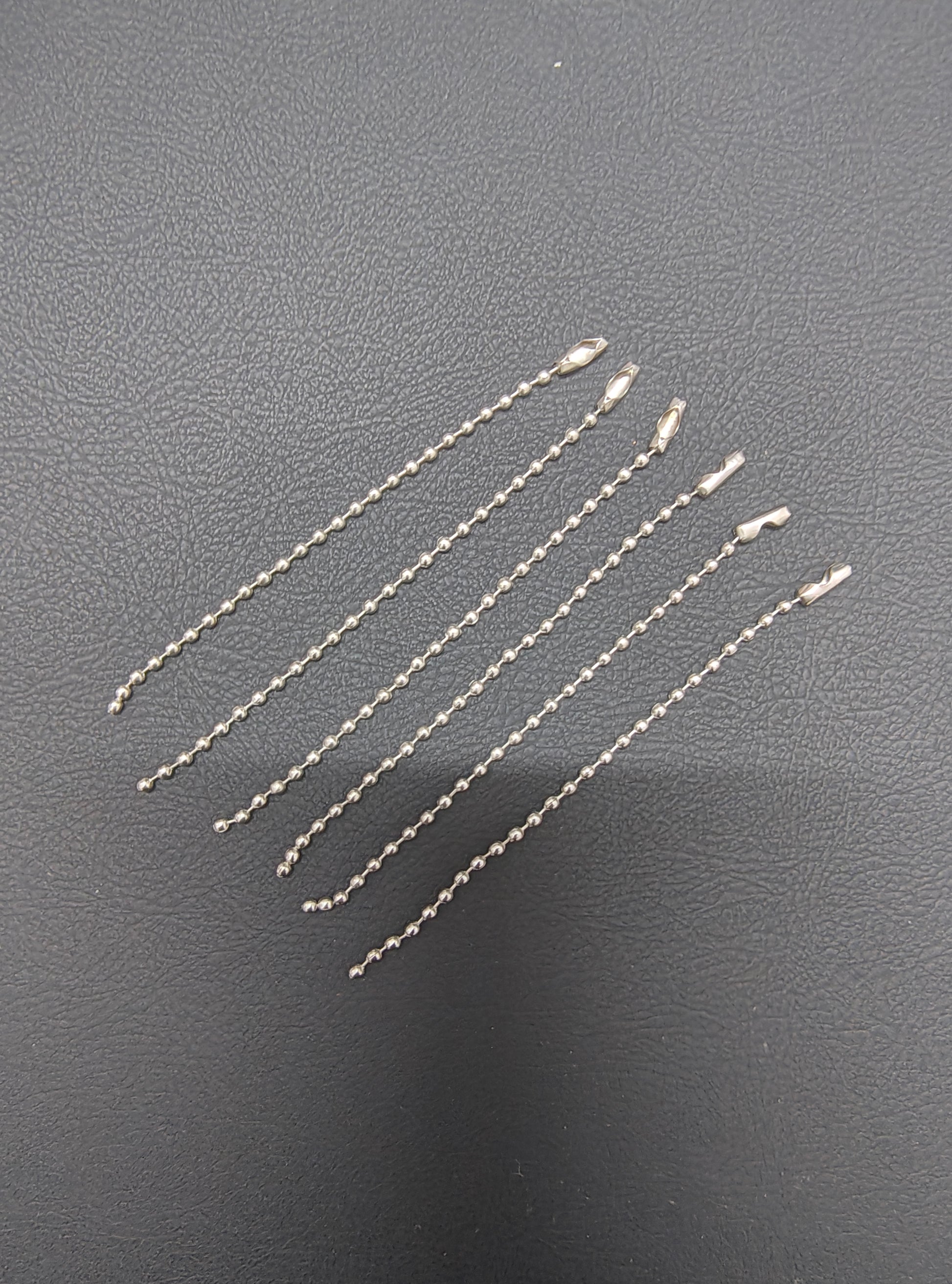 Silver ball chain lock hook