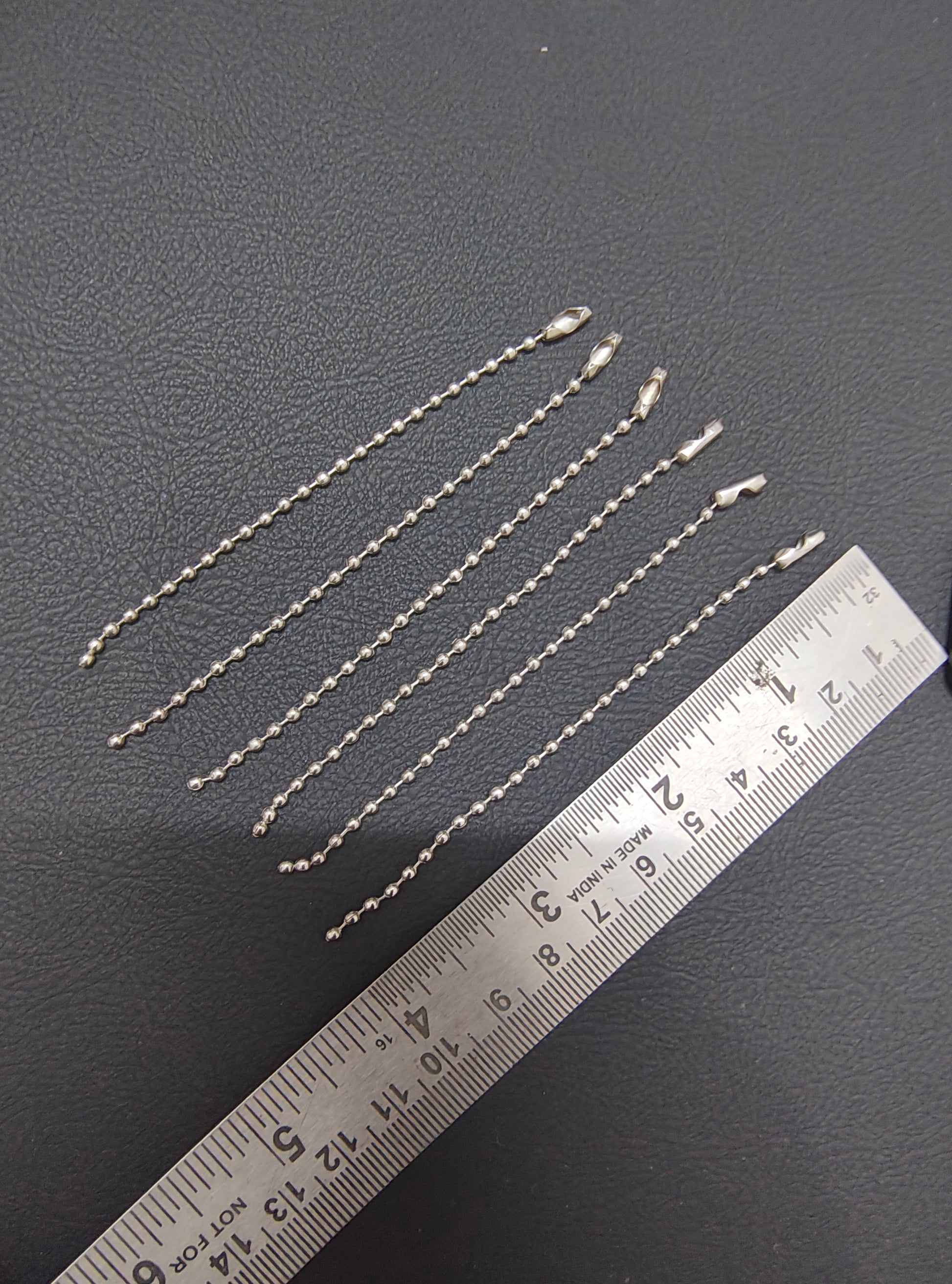 Silver ball chain lock hook