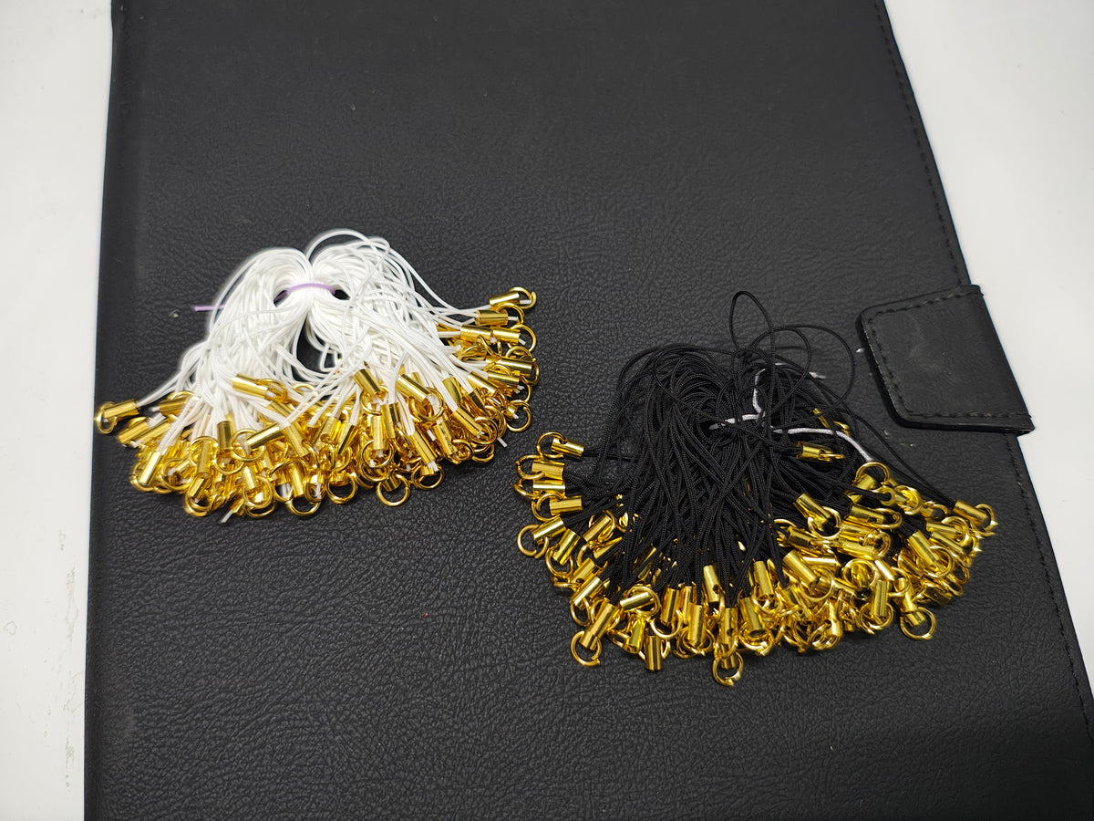 Phone charm cord with golden ring (PA5008)