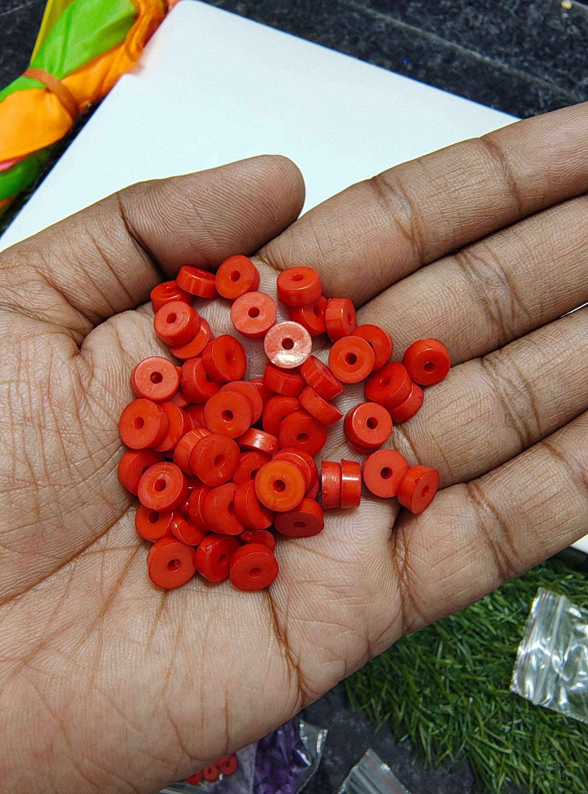 Acrylic flat beads (AB2099)