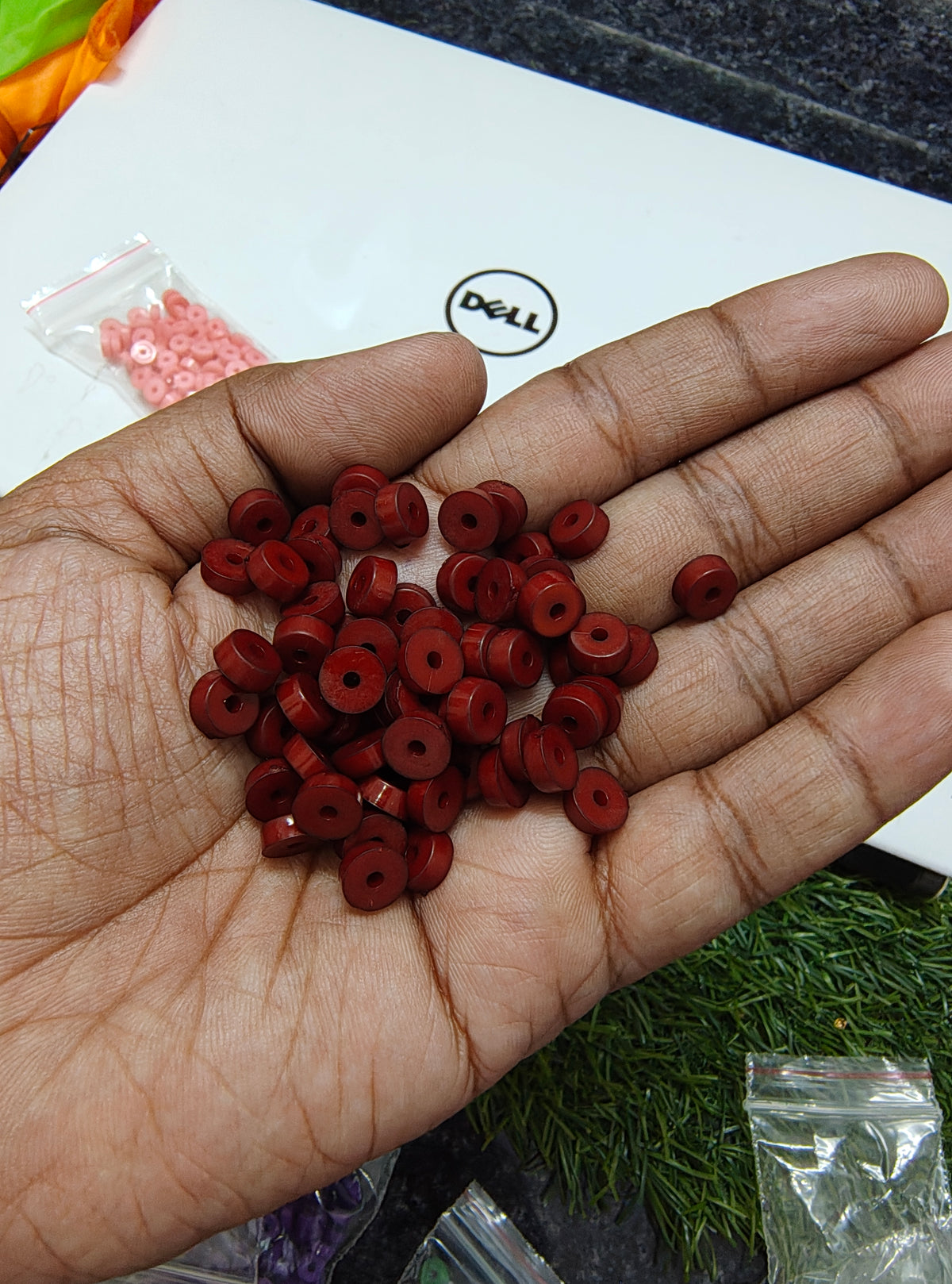 Acrylic flat beads (AB2099)