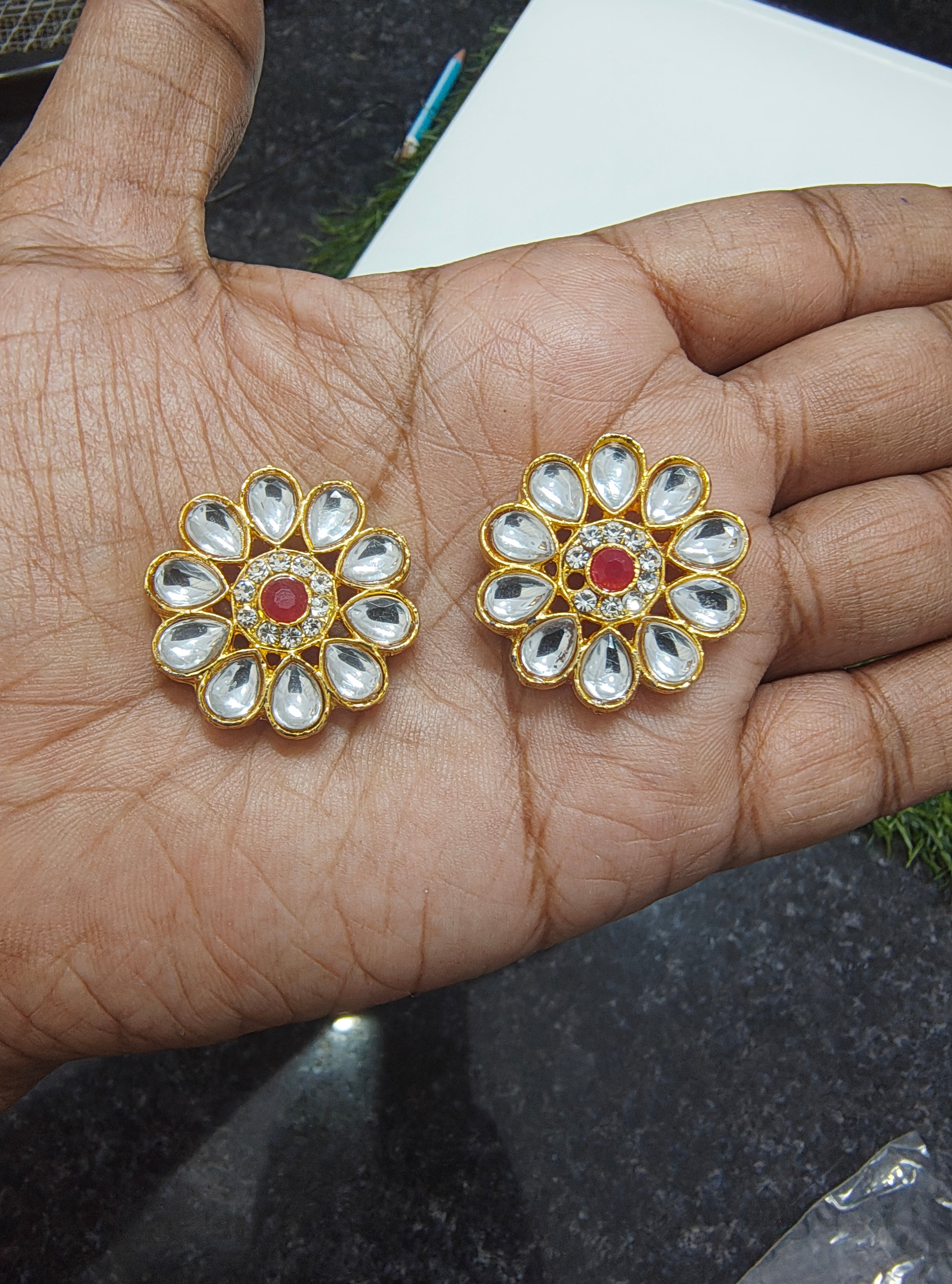 25mm Round shape kundan design ( OP1011 )