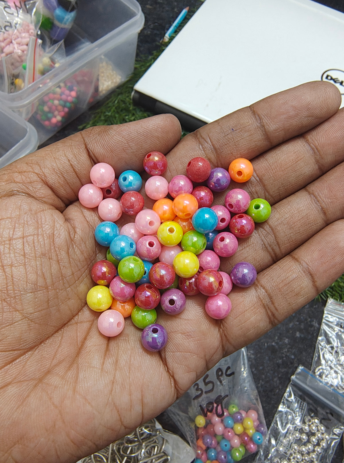 Mix colour shining beads (AB2102)