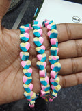 Dual colour heart shape femo beads ( FIMO-001 )