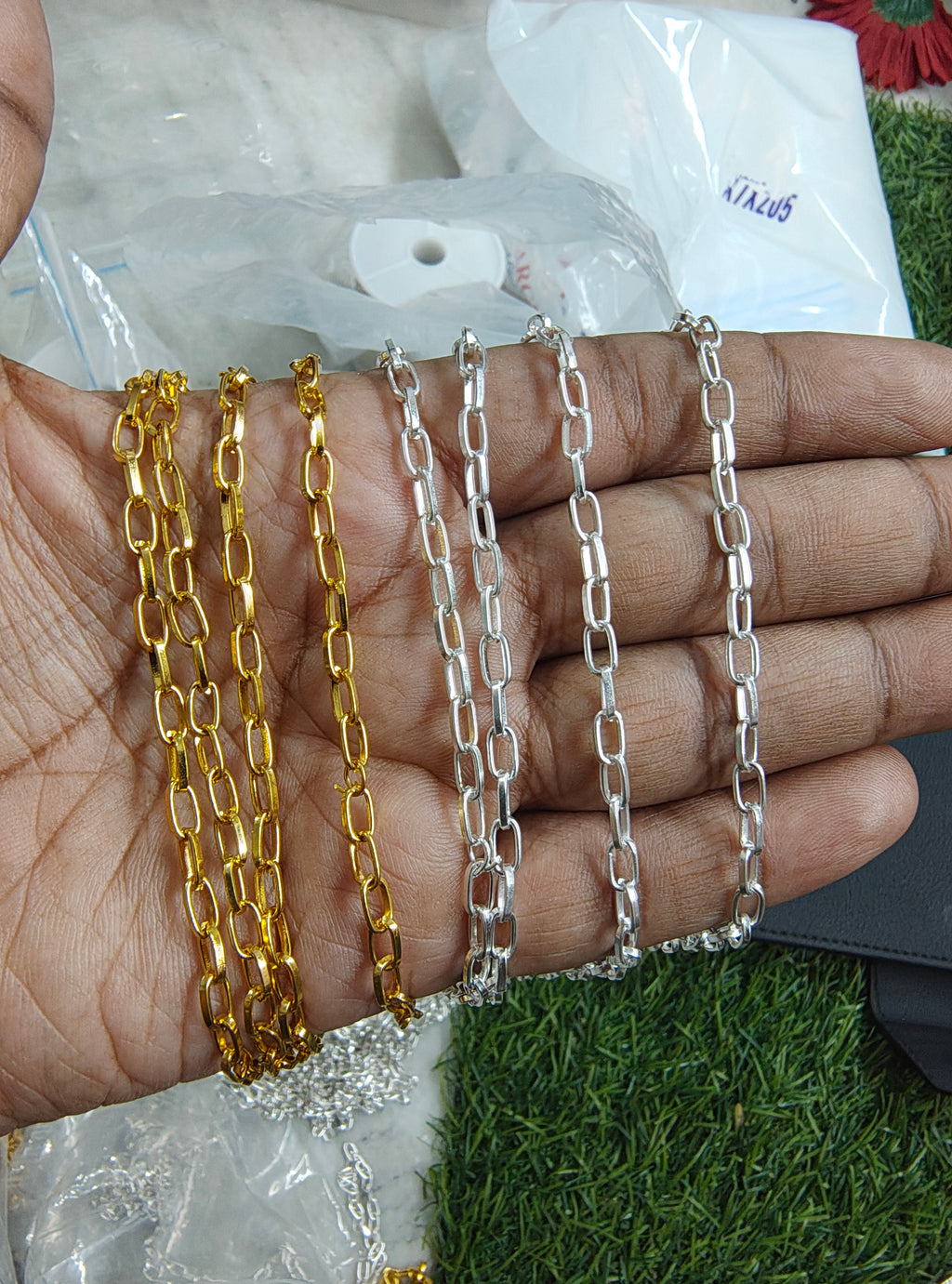 Golden/silver chain (ch-514/515)