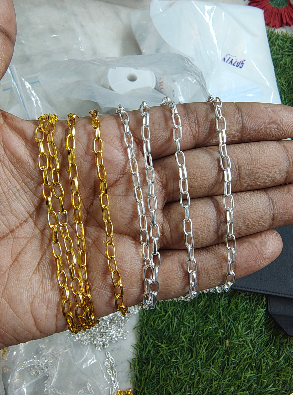 Golden/silver chain (ch-514/515)