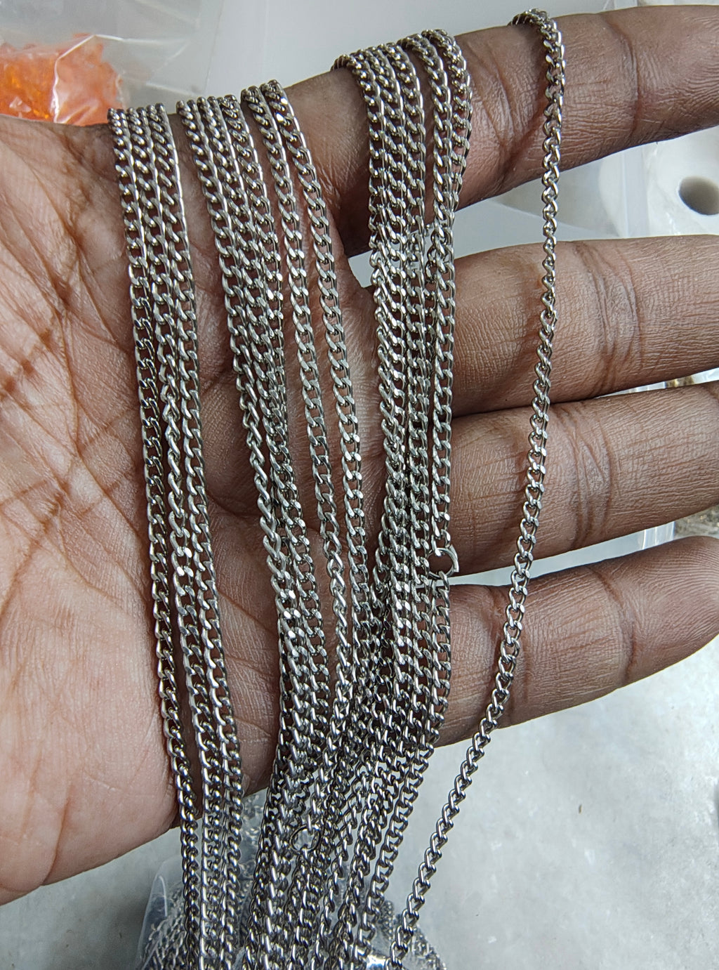 Antique silver chain (ch-530)