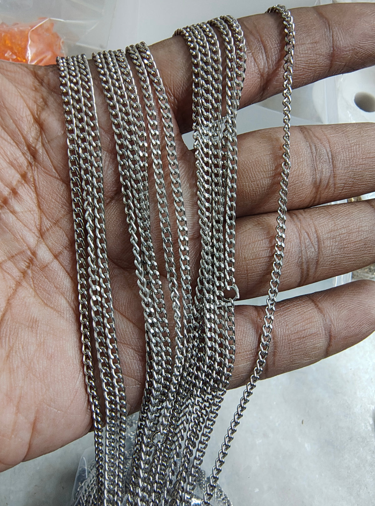 Antique silver chain (ch-530)
