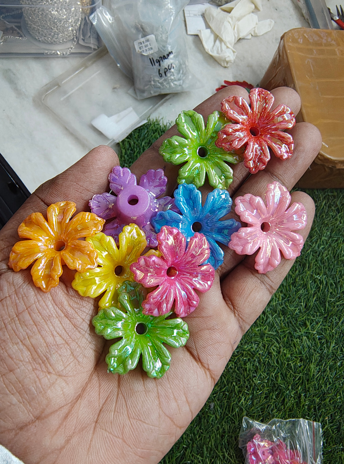 Big acrylic flower (AB2104)