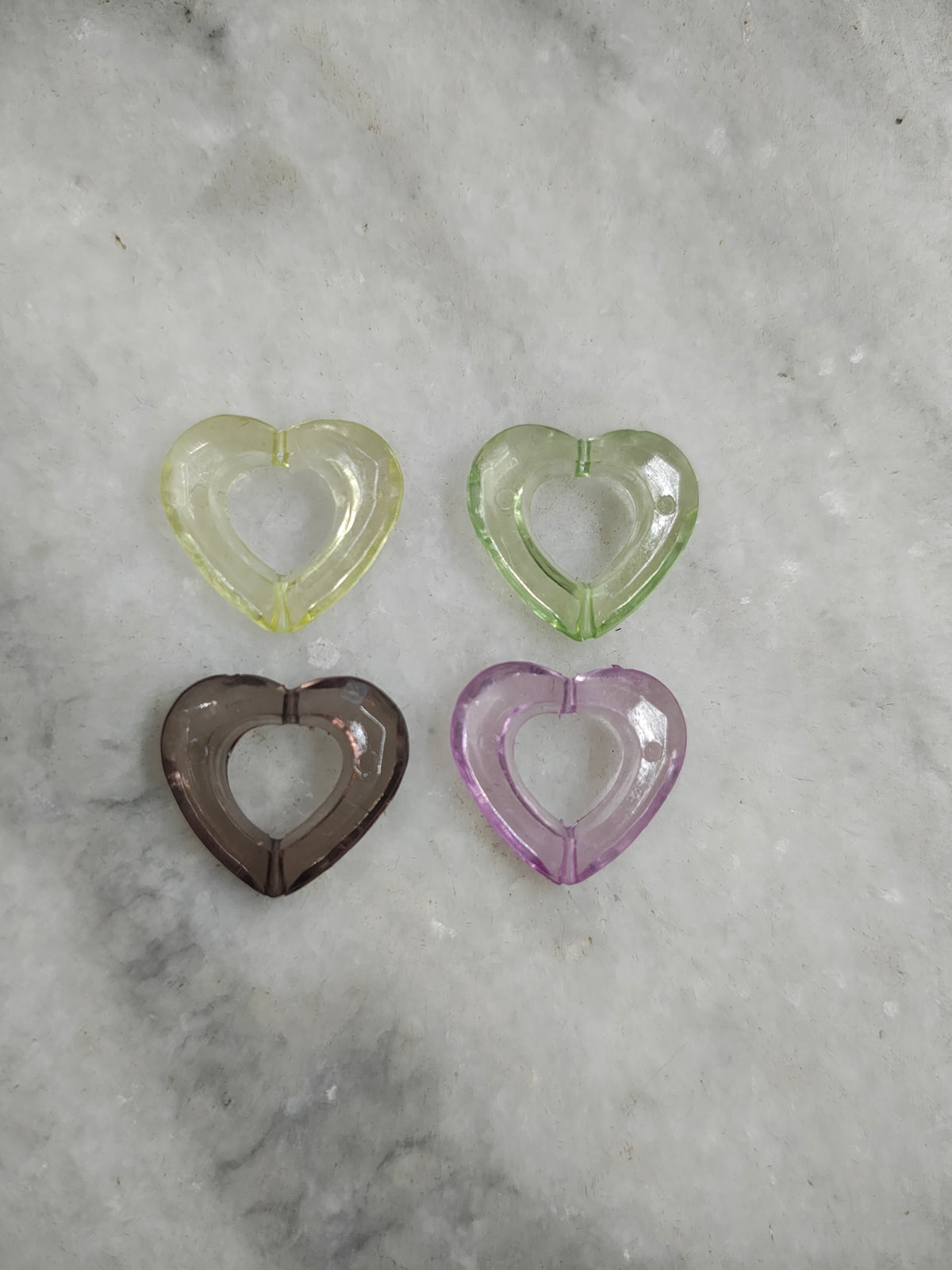 Acrylic heart beads( AB2110)