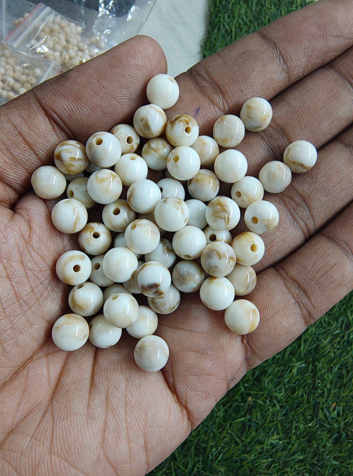 8mm marble shade beads( AB2111)