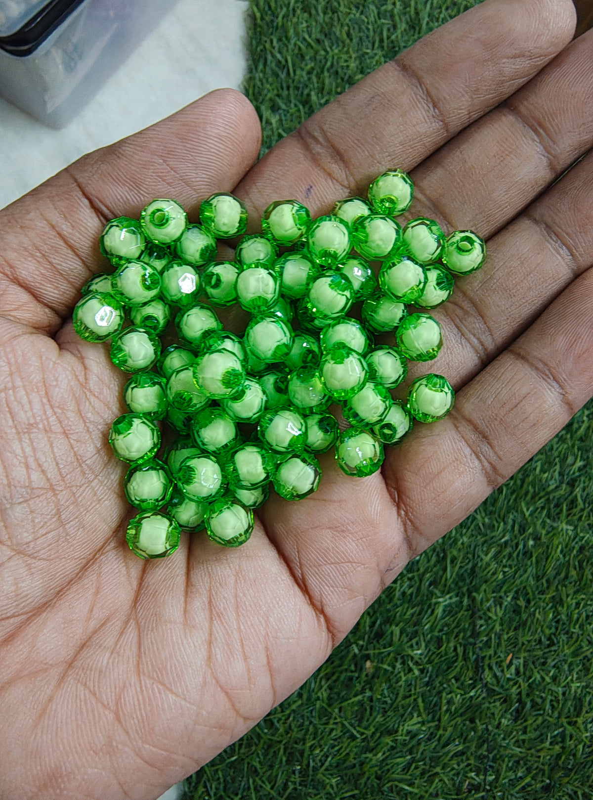 Dual tone acrylic beads( AB2114)